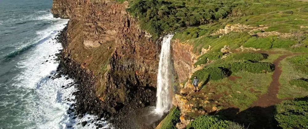 Falls of Gold at Capo Nieddu