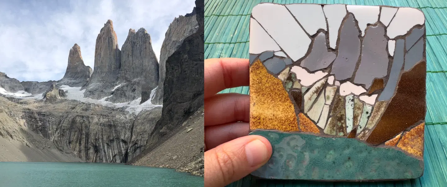 Mosaic Workshop in Santiago, Chile with muralist: design and create a personal artwork to take home.
