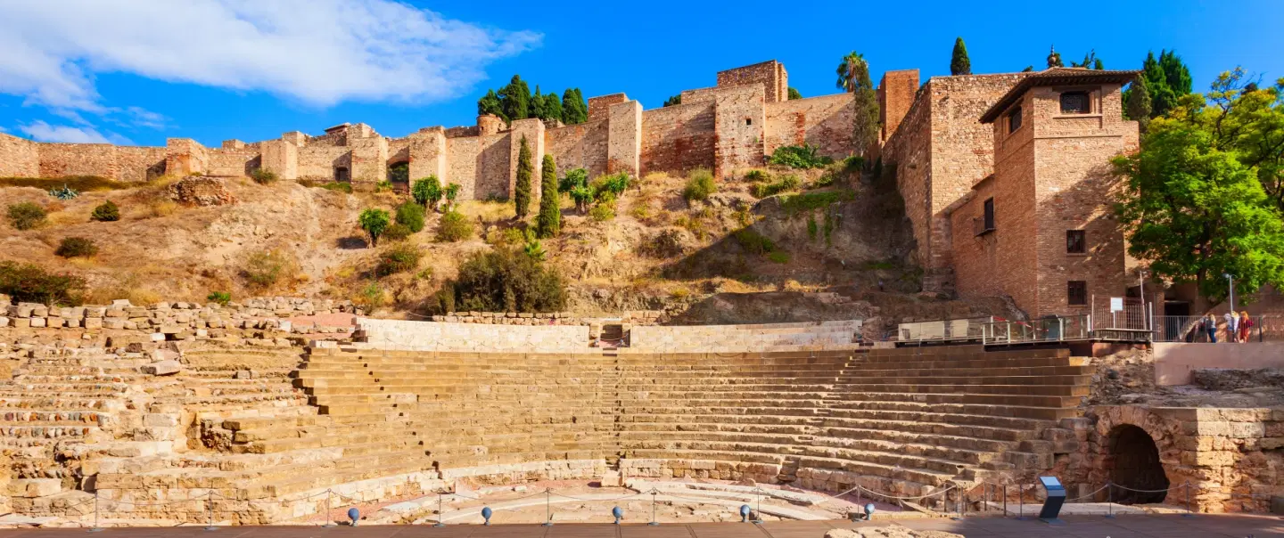 Historic Walking Tour of Málaga with Tapas & Wine: Roman Theatre, Alcazaba, and Cathedral Visit.