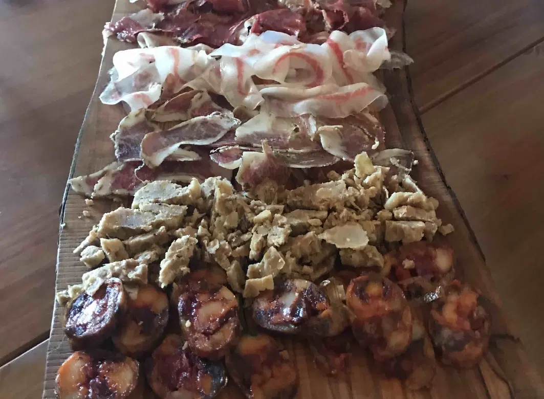 Food Tour in Algarve with black pork farm visit in Zambujal & flor de sal harvest in Castro Marim.