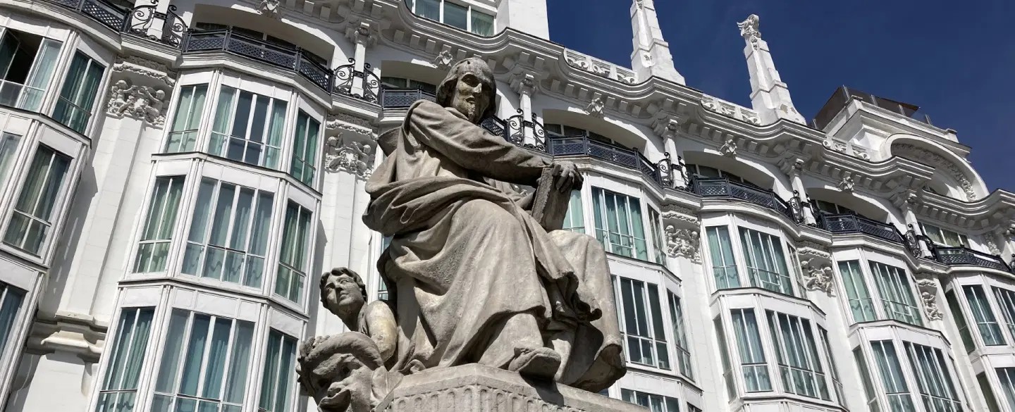 Walking Tour in Madrid's Barrio de las Letras, historic hub of world literature, with local writer.