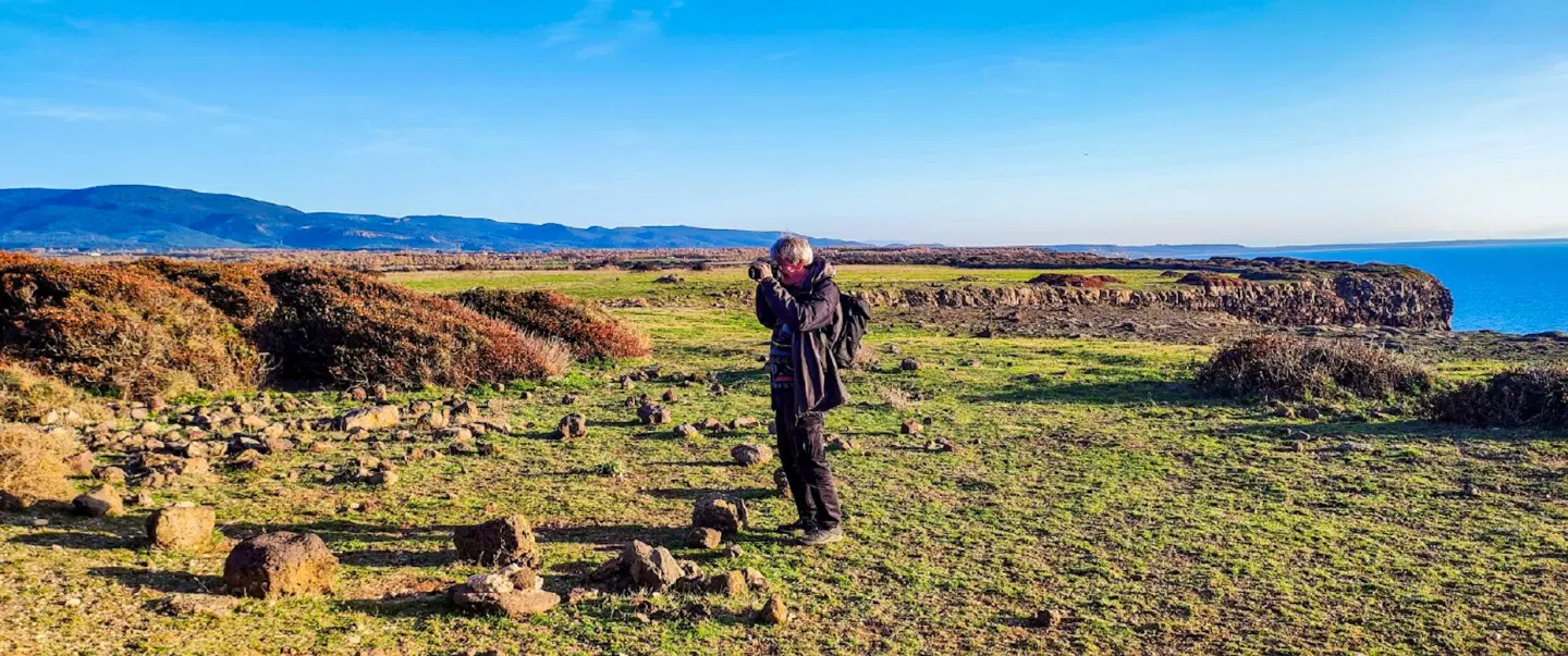 Photo Walk at blue hour to capture the breathtaking landscape of the western coast of Sardinia.