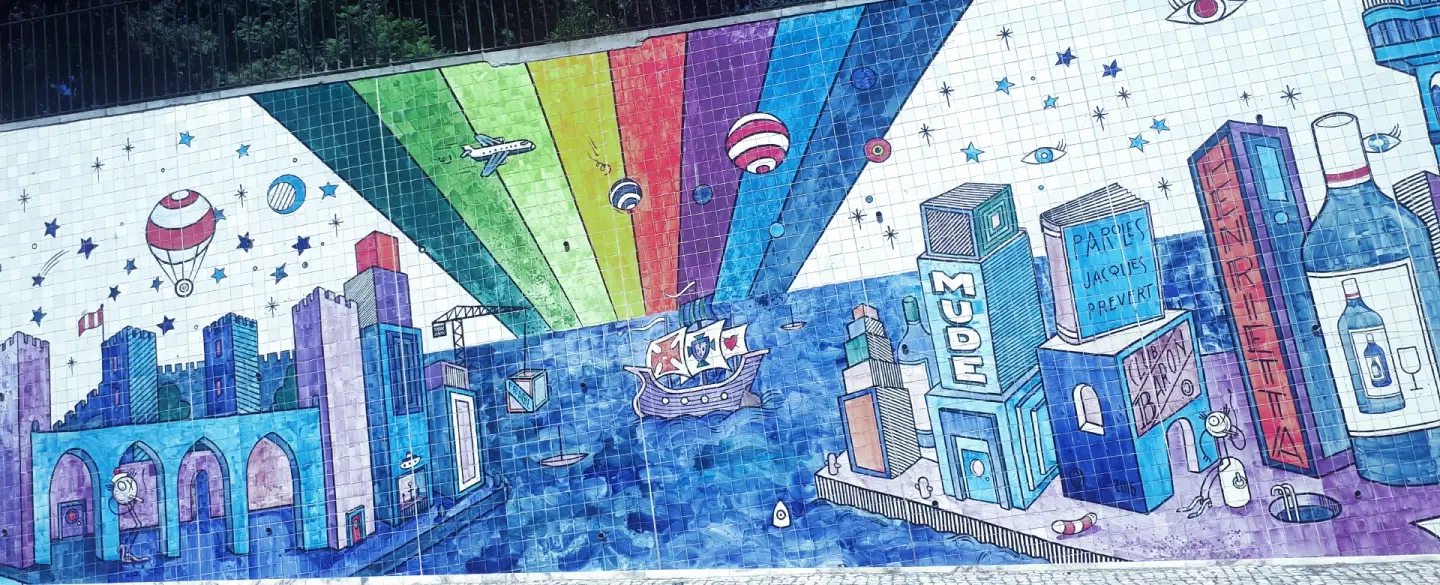 Street Art Tour in Lisbon, exploring the Graça and Mouraria districts, their murals and viewpoints.