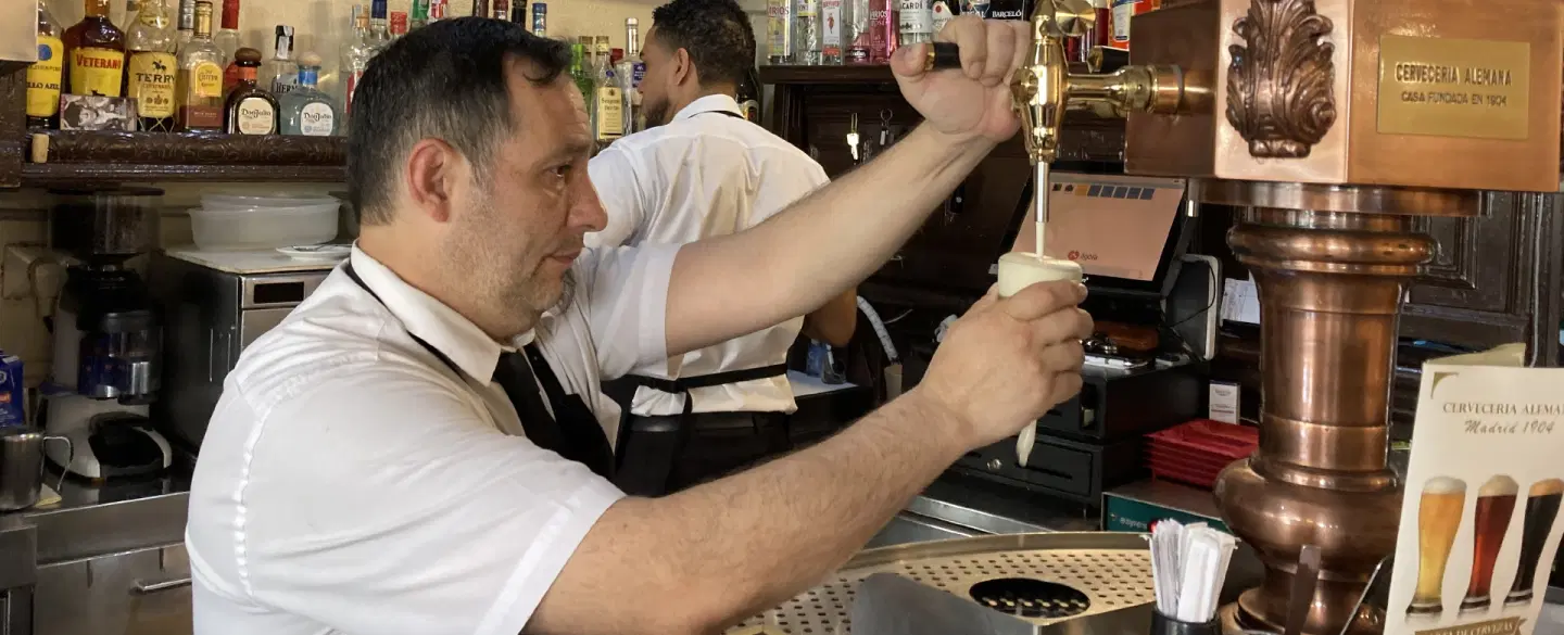 Walking Tour of Hemingway’s Madrid with historic bars, Civil War stories and iconic restaurant stop.