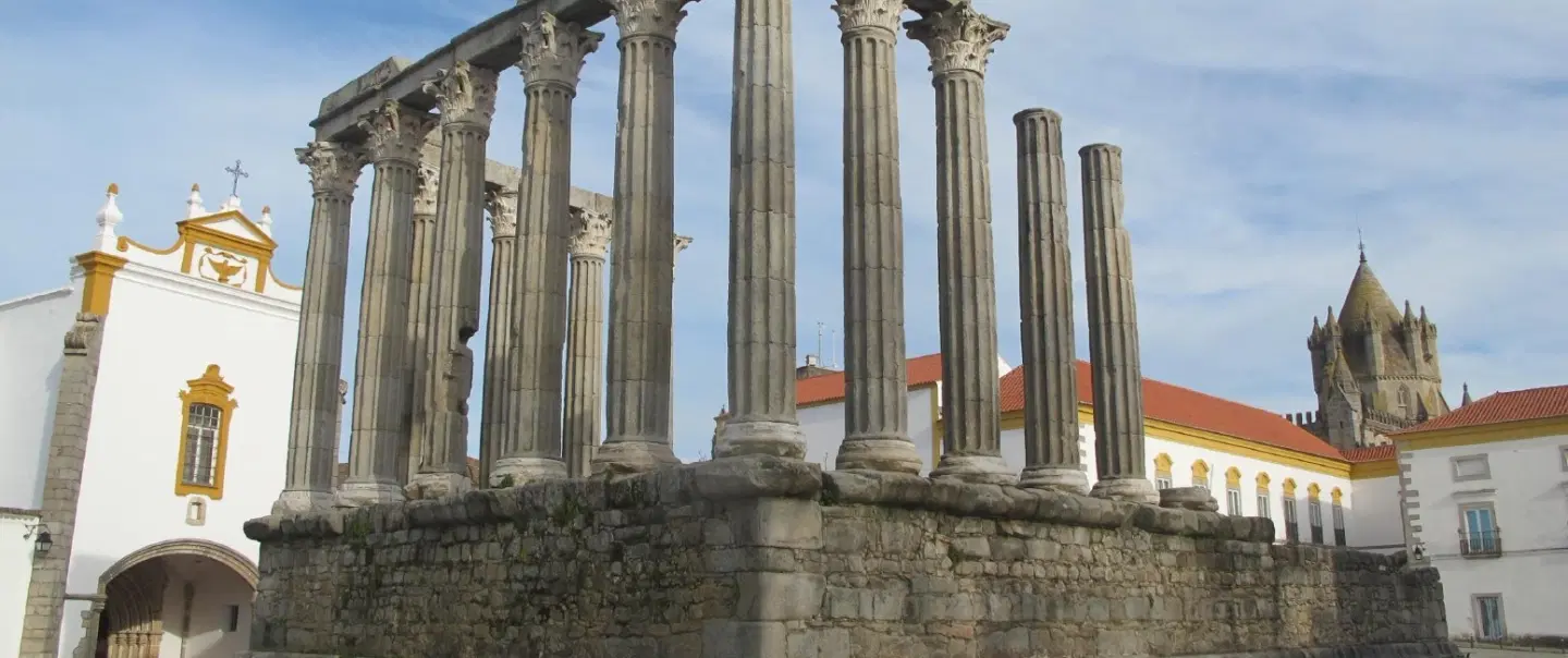Day Trip from Lisbon to Évora, Alentejo’s capital, with Roman temple, Chapel of Bones, and old town.