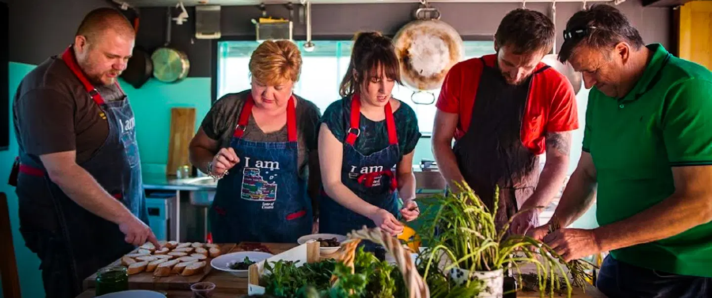 Cooking Class in Istria exploring Pula market, truffle cuisine, Istrian wines, and olive oils.