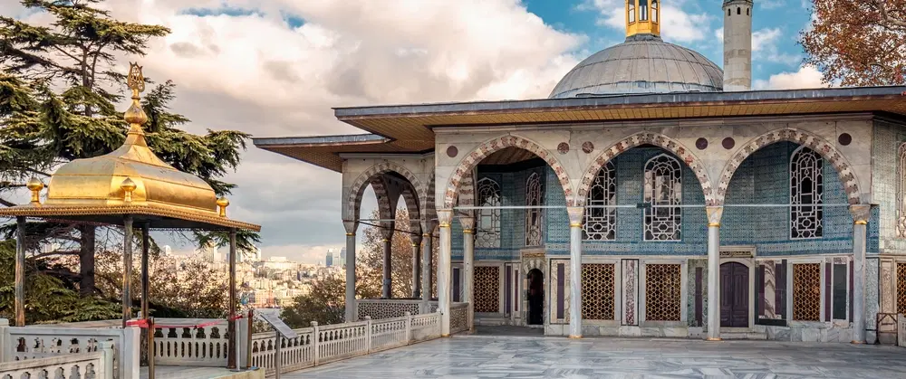 Walking Tour in Istanbul of Ottoman highlights: Topkapı Palace, Blue Mosque, art and heritage.