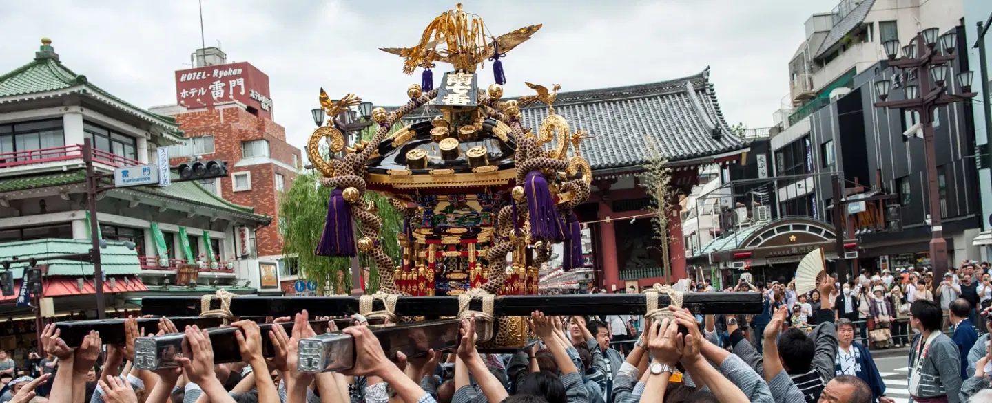 Photo Tour of Tokyo’s Sanja Matsuri festival guided by a pro photographer to capture its energy.