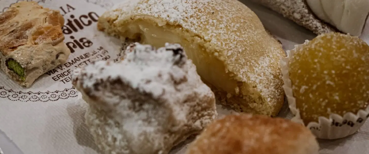 History Tour in Erice, Sicily, uncovering medieval heritage, local crafts and traditional pastries.