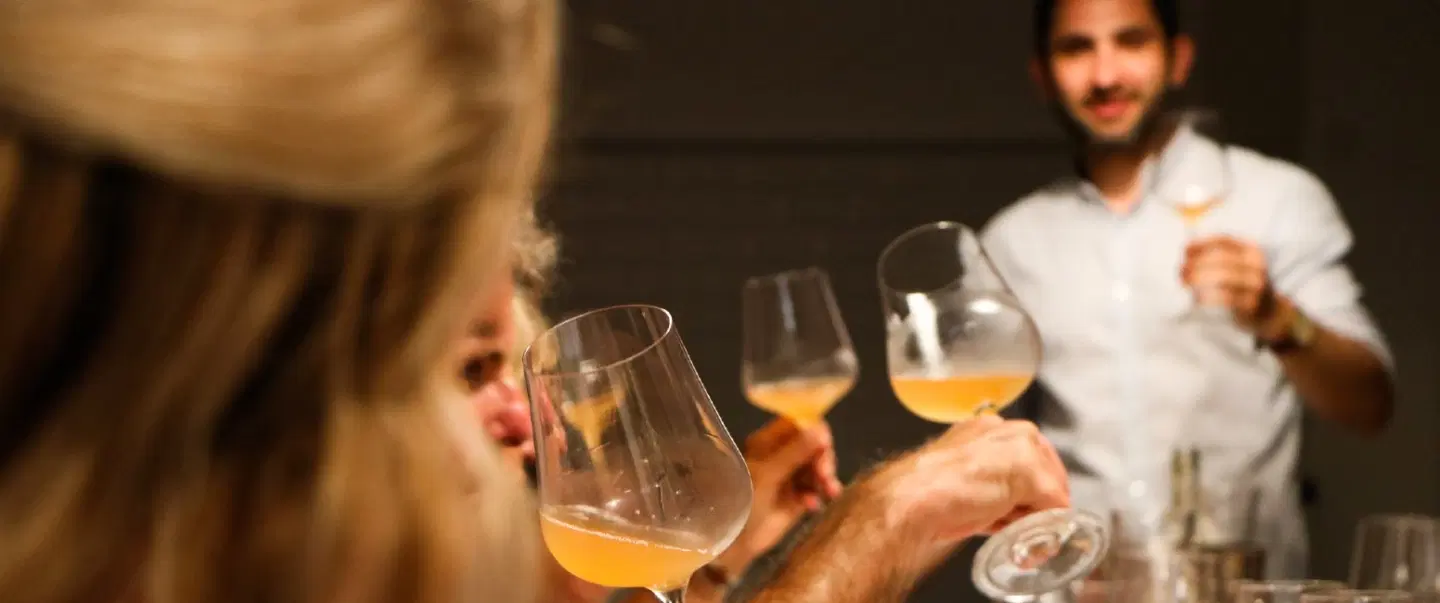Wine Tasting in Rome, in a private wine club with an expert Italian sommelier guiding the session.