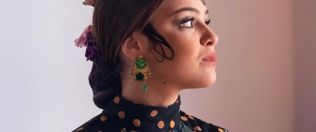 Cultural Experience in Seville: Feria de Abril makeover, flamenco-inspired hair, makeup & flowers.