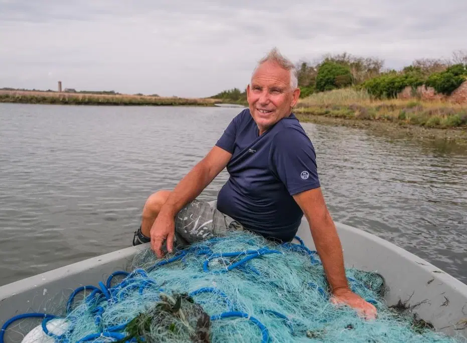 Boat Tour from Burano near Venice: Explore the lagoon with a fisherman and visit a vineyard island.