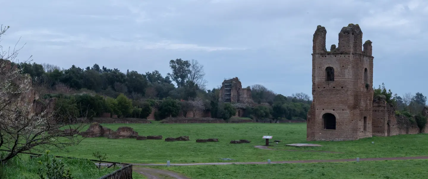Power Walking Tour in Rome along the Appian Way, discovering ancient landmarks and natural beauty.