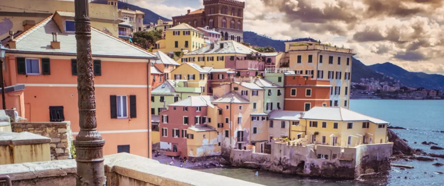 Photo Walk exploring the waterfront and the colorful Boccadasse in Genoa, as a day trip from Milan.