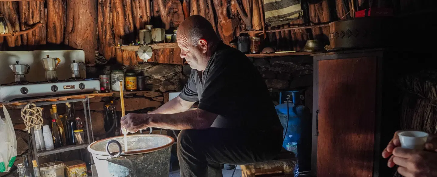 Cultural Tour in Dorgali, Sardinia: Forest walk, cheese tasting with goatherd & knife-making demo.