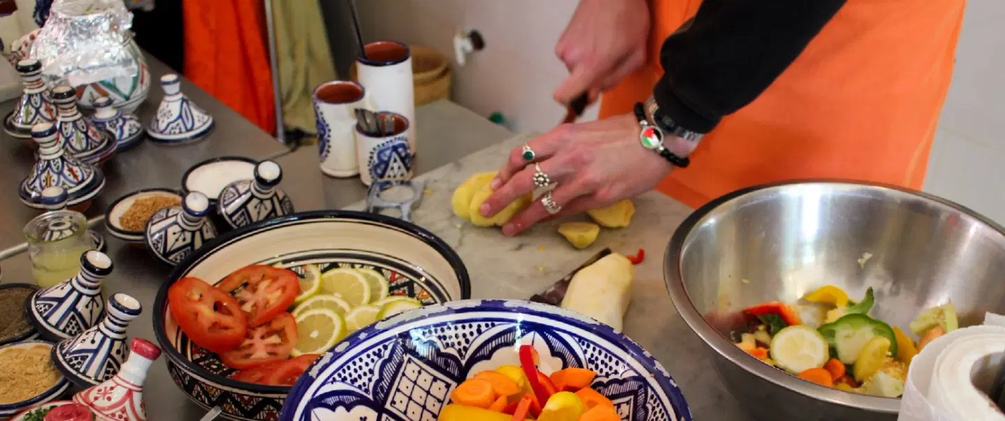 Cooking Class in Marrakesh: Private access to Amal Center with local cuisine & social mission.