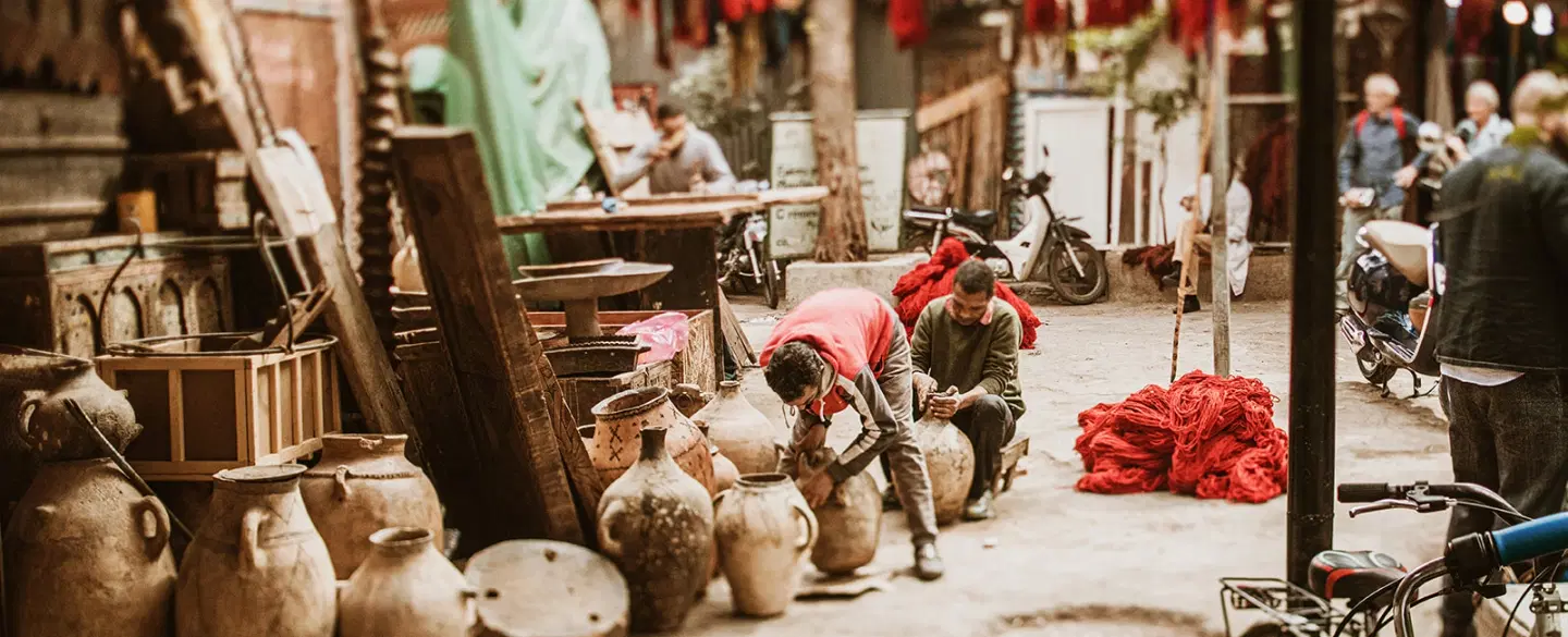 Cultural Tour in Marrakech: Explore UNESCO-listed Medina, meet artisans & photograph souk crafts.