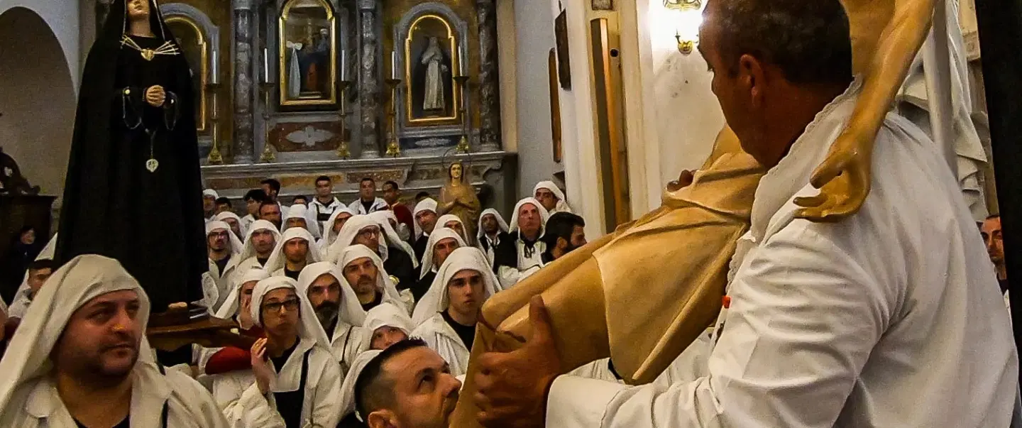 Holy Week Photo Experience in Cuglieri, Sardinia with Good Friday procession and Miserere chant.