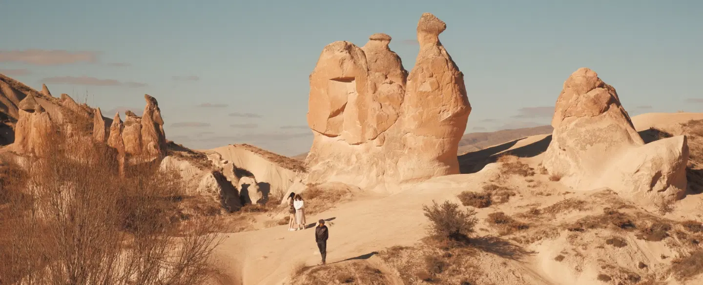 Day Trip in Cappadocia: Göreme, Uçhisar Castle, Kaymaklı underground city, Paşabağ fairy chimneys.