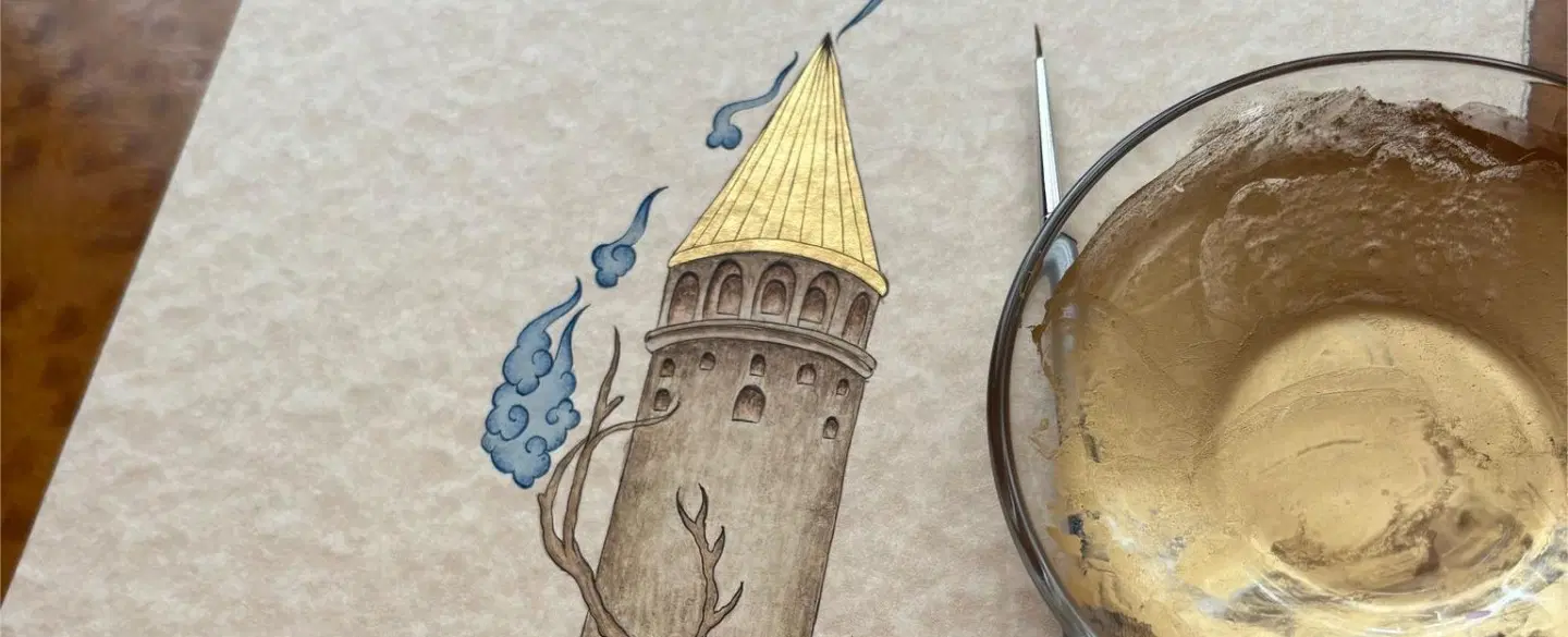 Gold in Miniature Art by Şeyma