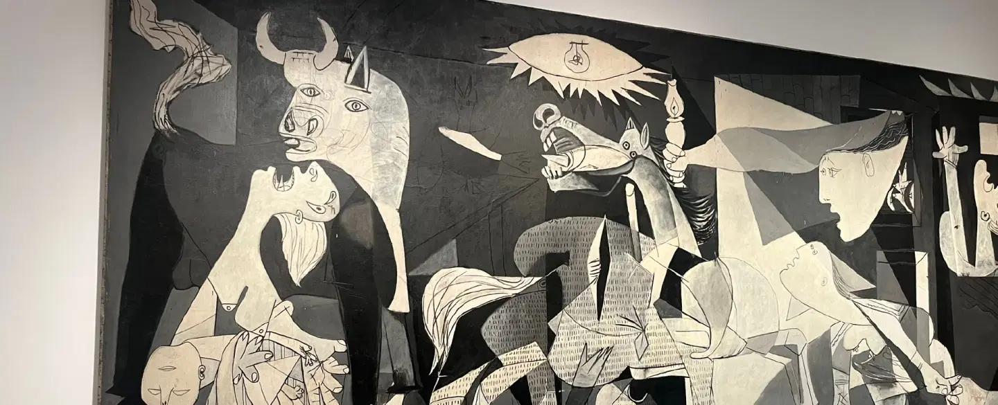 Museum Tour in Madrid at Museo Reina Sofía exploring Spanish modern and avant-garde art history.