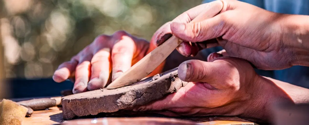 Ceramics Workshop and Pachamama connection in Chile's Atacama Desert near San Pedro de Atacama.