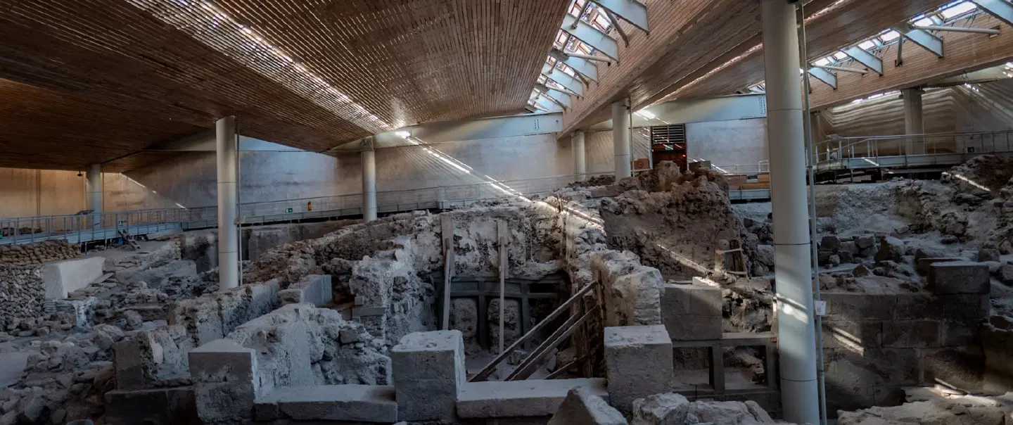 Cultural Tour in Santorini with a visit to Akrotiri's ruins, Megalochori village & winery tasting.