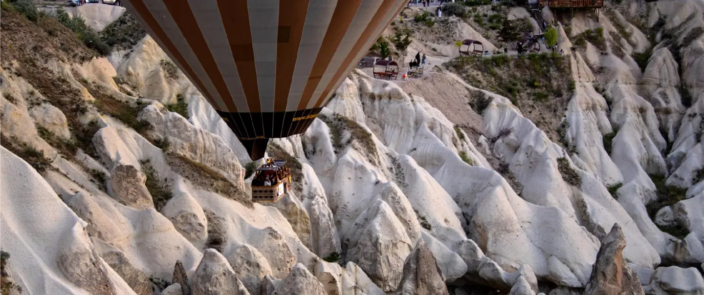 Sunrise Photography Tour in Cappadocia, capturing hot air balloons, valleys, and surreal landscapes.