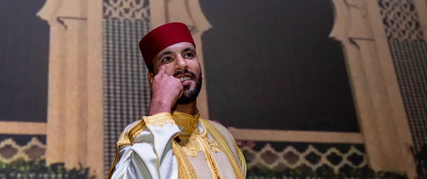 Storytelling Session in Fes: Moroccan folktales with live music & mint tea in a heritage setting.