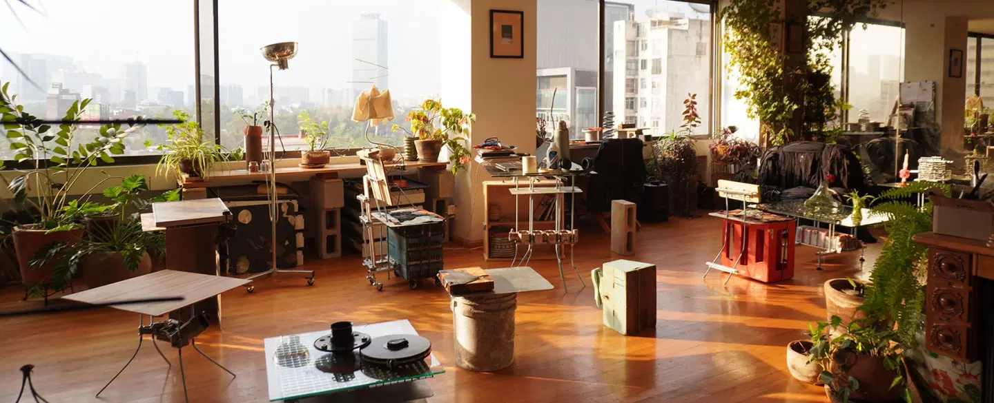 Studio Visit in Mexico City exploring sculptural furniture, environmental design and sustainability.