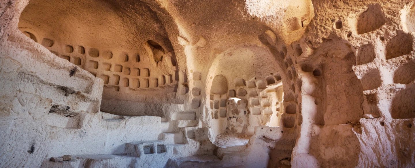 Cultural Tour of hidden Cappadocia: ancient villages, underground cities, and Byzantine monasteries.