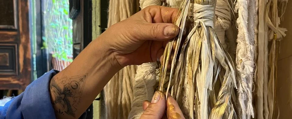 Lima Quipu Workshop with a Peruvian Artist in Barranco, knot-tying and ancestral storytelling.