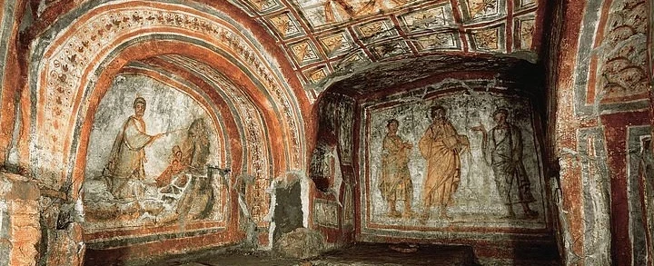 Appian Way and Catacombs Tour in Rome combining early-Christian history, catacombs and wine tasting.