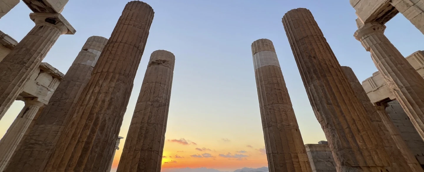 Walking Tour in Athens exploring the Acropolis through voices carved as inscriptions in stone.