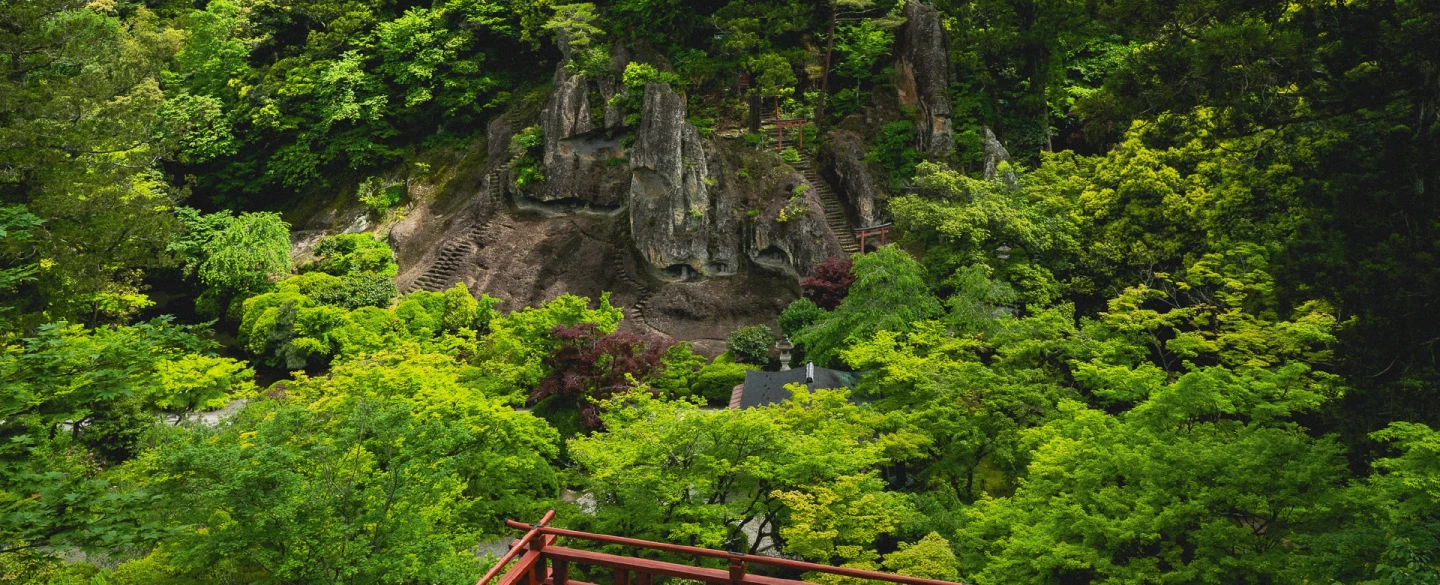 Temple Walk and Japanese Tea Ceremony at 1300-year Natadera near Kanazawa with a Buddhist priestess.
