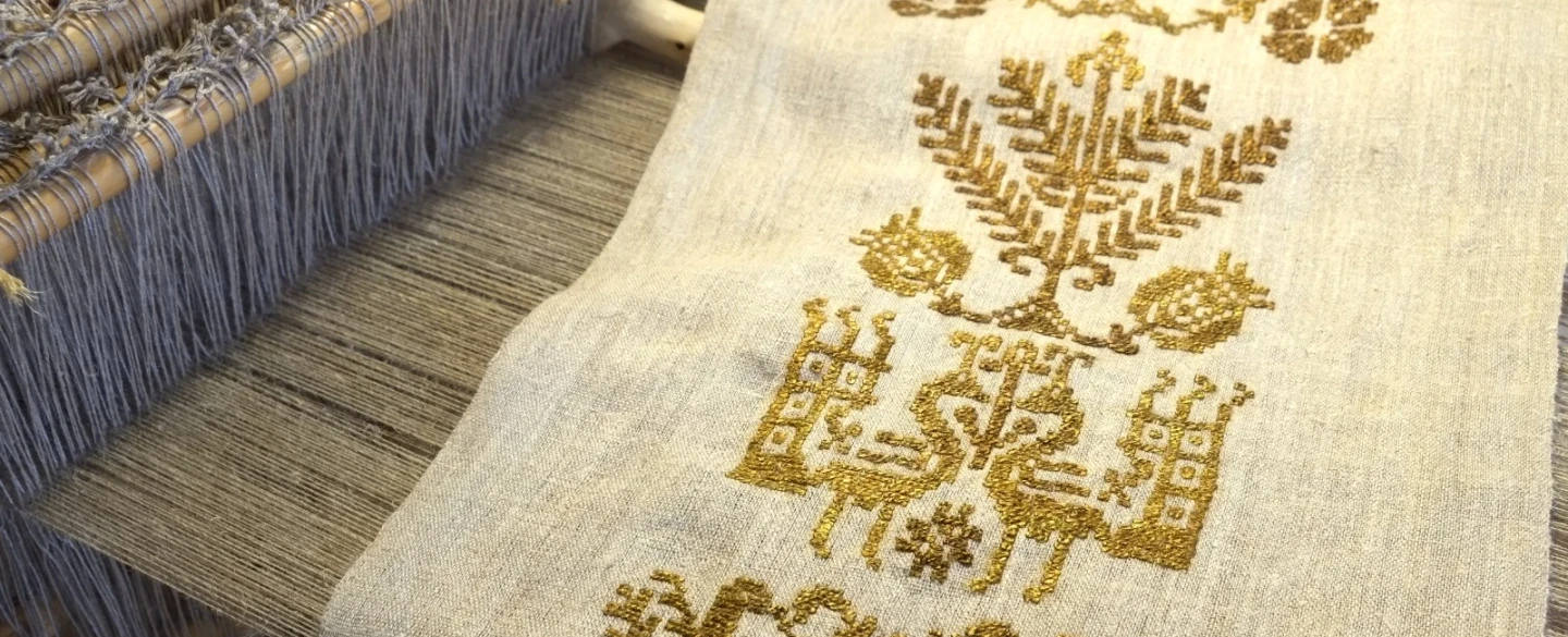 Sea Silk (Byssus) Weaving Experience near Cagliari, Sardinia in an atelier in a traditional medau.