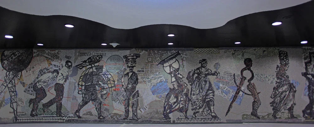 Full-day art tour of Naples' metro stations with architect who worked on them and art never built.