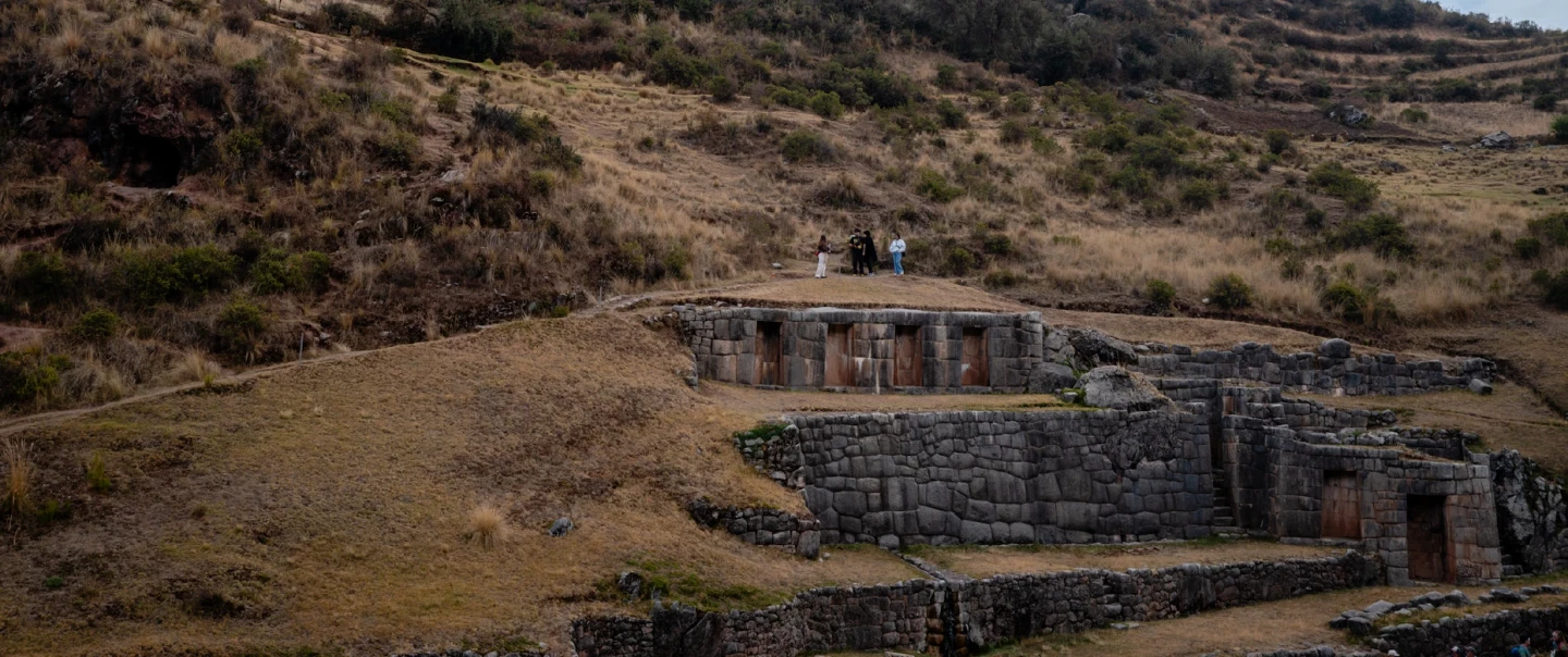 Cusco Inca ruins tour of Saqsaywaman, Qenqo, Puka Pukara, and Tambomachay, led by an archaeologist.
