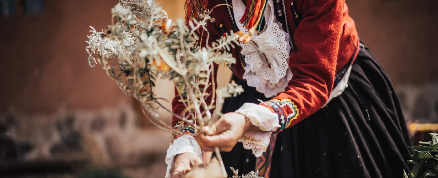 Sacred Valley Ancestral Healing Tour, medicinal plants and lunch with a Quechua community in Pisac.