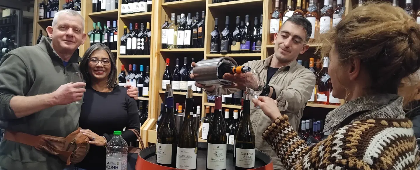 Wine Tasting in Thessaloniki exploring local flavors and Greek wines through curated pairings.
