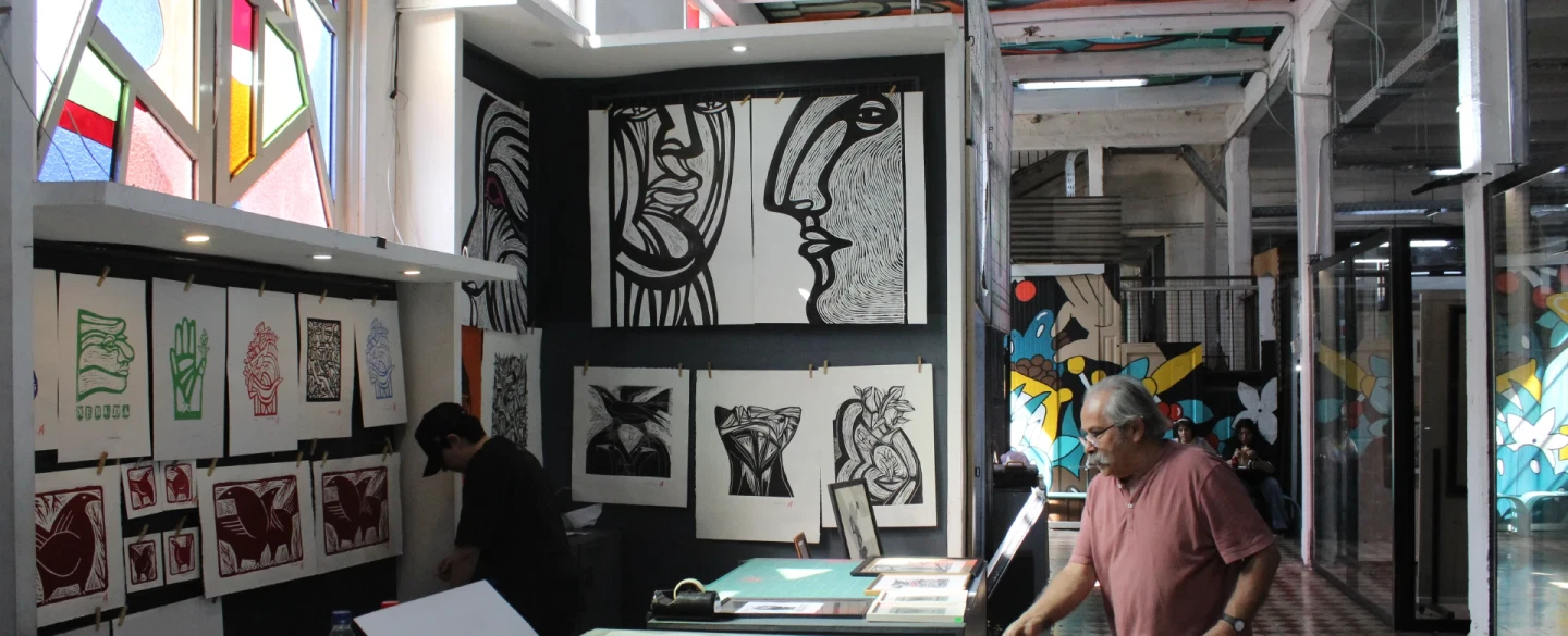 Private Market Walking Tour in Santiago's Barrio Franklin & Persa Bío Bío: street food, gin, murals.