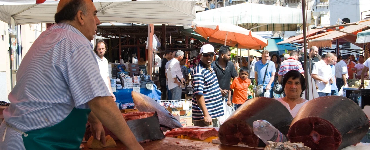 Street Photography Walk in Ballarò and Capo markets, Palermo, Sicily, with a local photographer.