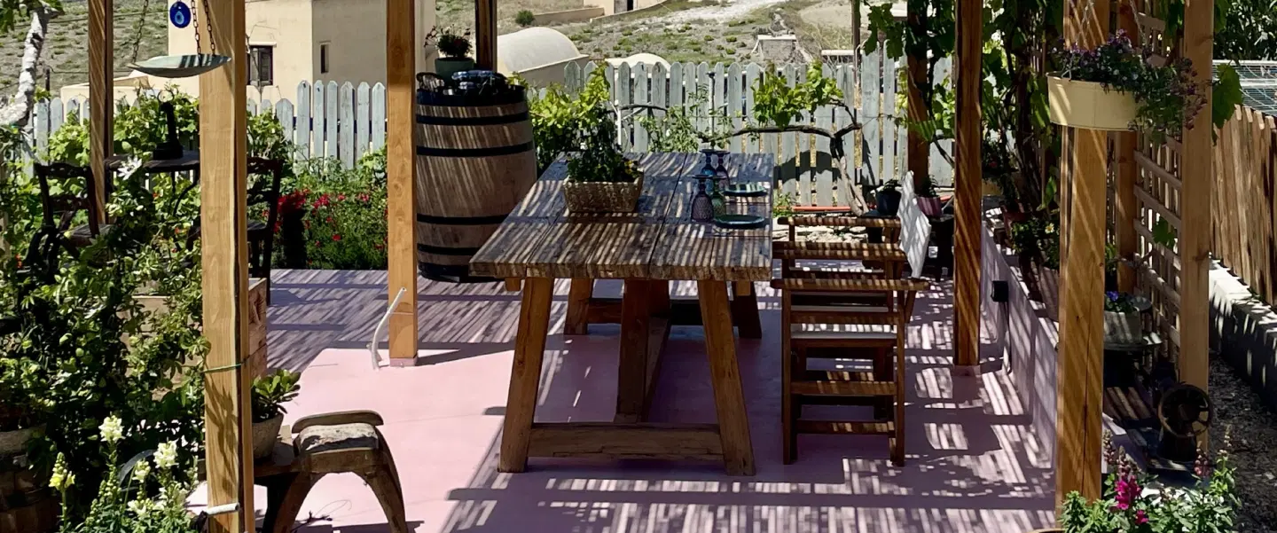 Culture Tour in Santorini: Explore Pyrgos & Megalochori with ancient music and volcanic farm lunch.