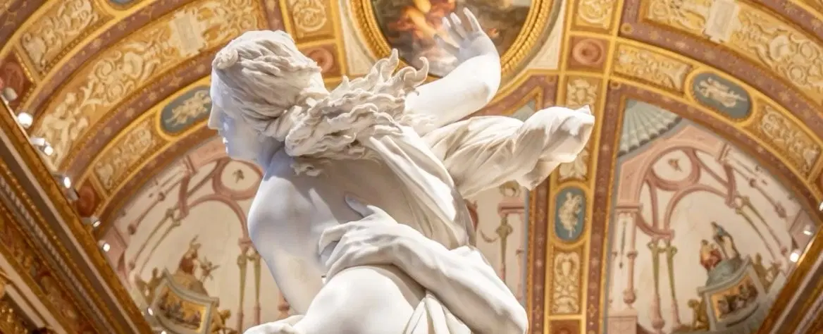 Borghese Gallery Tour in Rome exploring Bernini & Caravaggio with picnic in Villa Borghese gardens.