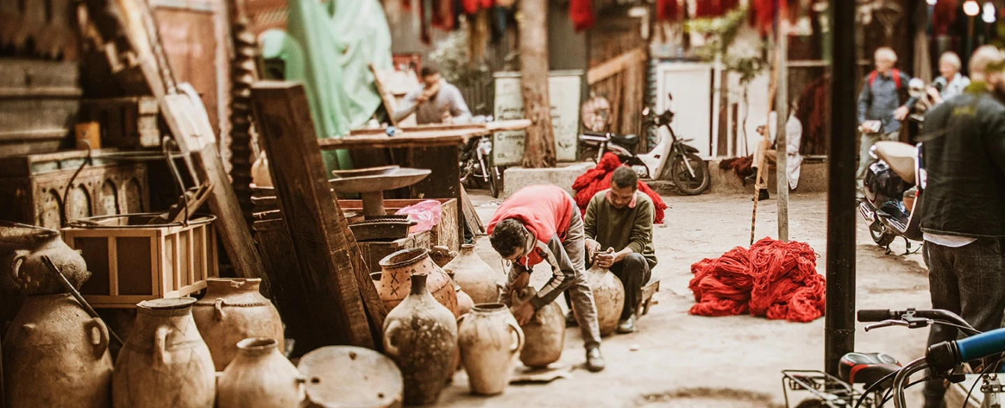Cultural Tour in Marrakech: Explore UNESCO-listed Medina, meet artisans & photograph souk crafts.