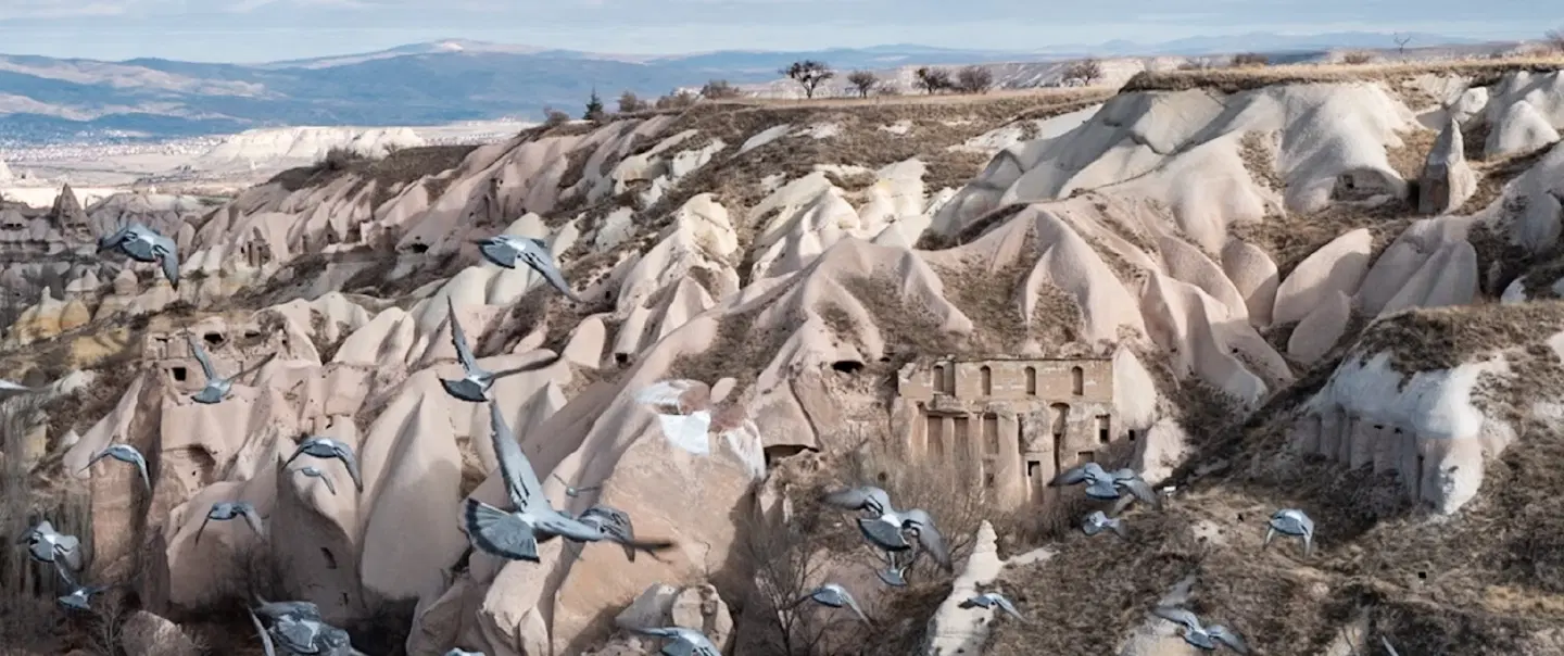 Day Trip in South Cappadocia: Pigeon Valley, underground city, Ortahisar, Red and Rose Valleys.